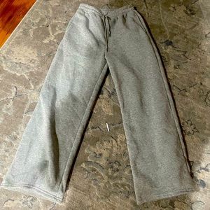 Grey Wide Leg Sweatpants